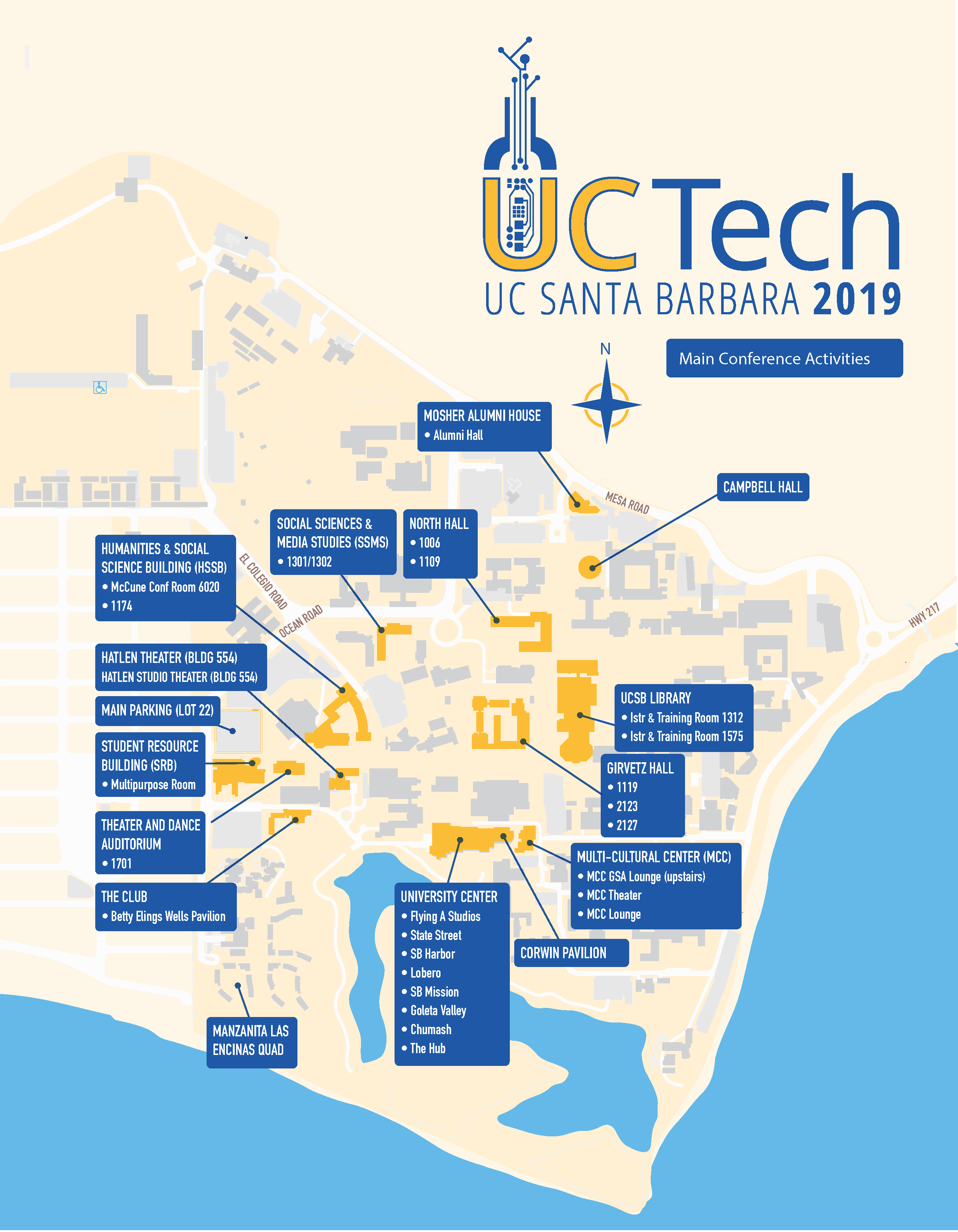 UCTech 2019 Venue Map